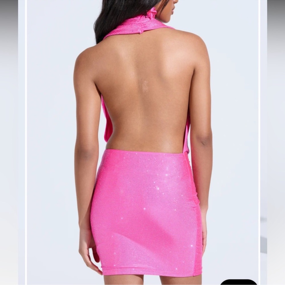 Pink Rhinestone Dress 💞 - Picture 2 of 3